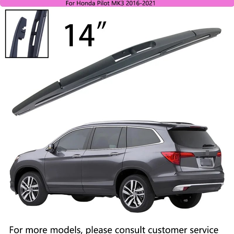 

For Honda Pilot MK3 2016-2021 Car Accessories 14" Rear Windshield Windscreen Washer Wiper Blade