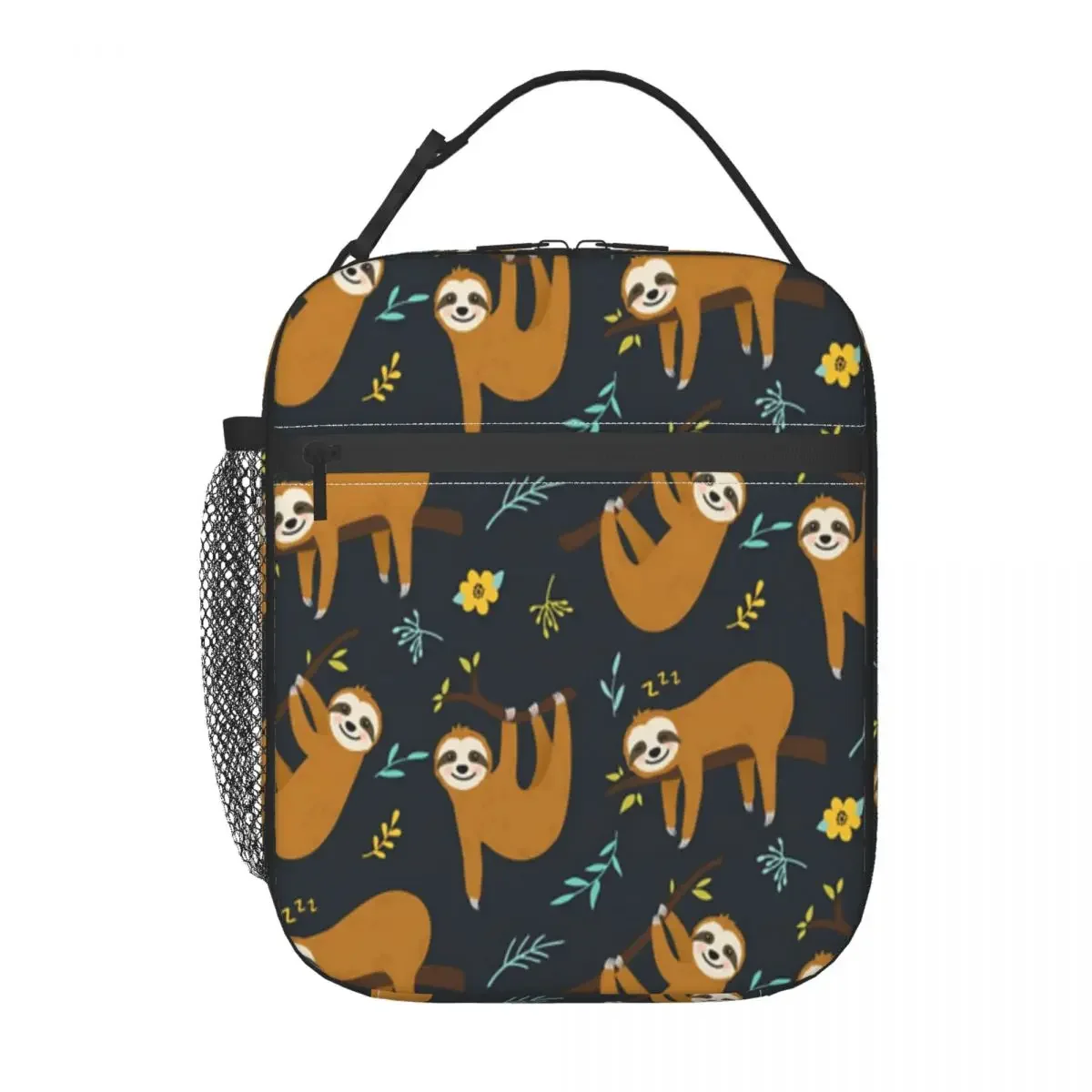 

Super Cute Sloth Leaves And Flowers One Lunchbag