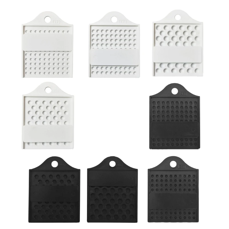 4Piece Silicone Bundle of Elegant Meditation Bead Plate Modern Black/White Plate for Gift Giving Bead Board Beading Tray