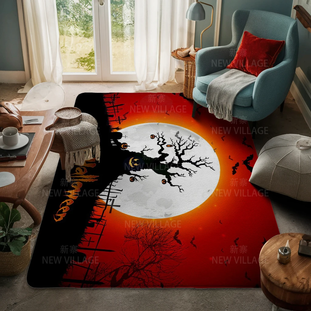 House entrance carpet Home door mat Living Room Bath Foot bathroom non-slip water absorption rugs Halloween Autumn Pumpkin cute