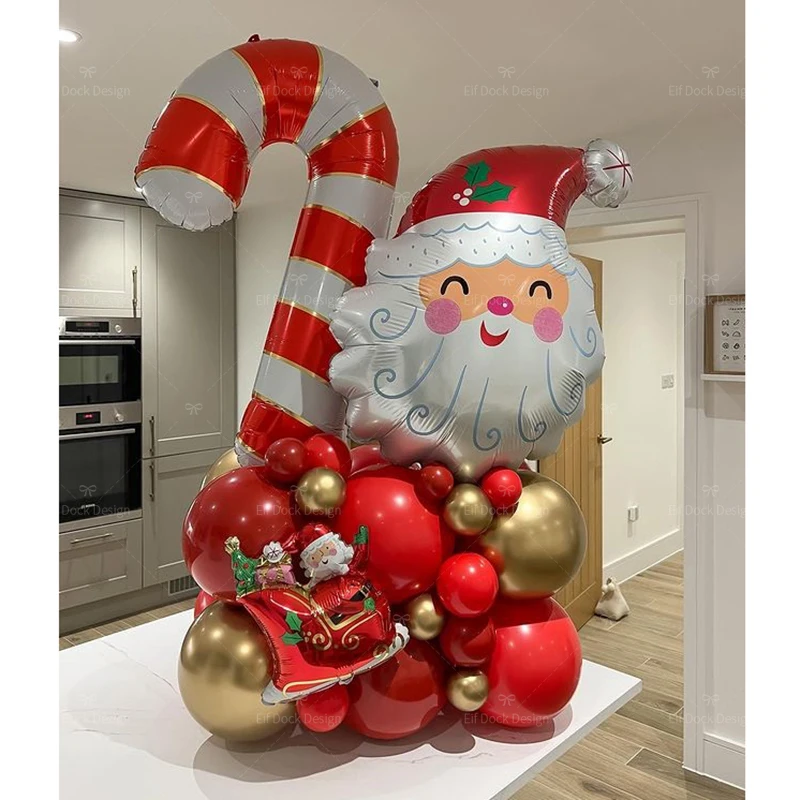 Weihnachts feier Ballon Set Weihnachts mann Folie Luftballons Frohe Weihnachten Dekorationen für Zuhause Weihnachts feier Globos Navidad