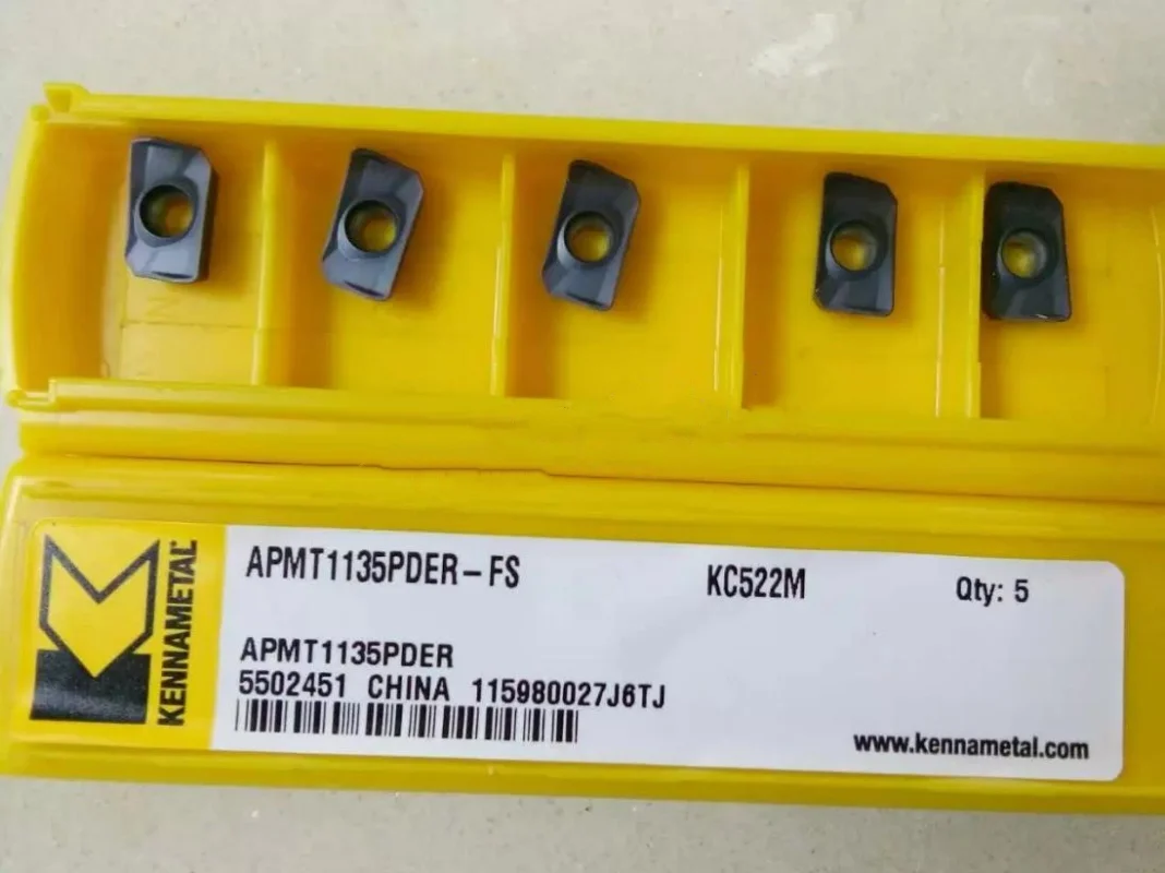 

KENNAMETAL APMT1135PDER-FS KC522M CNC turning tool blade carbide inserts High-Quality Precision Cutting Tools 10Pcs