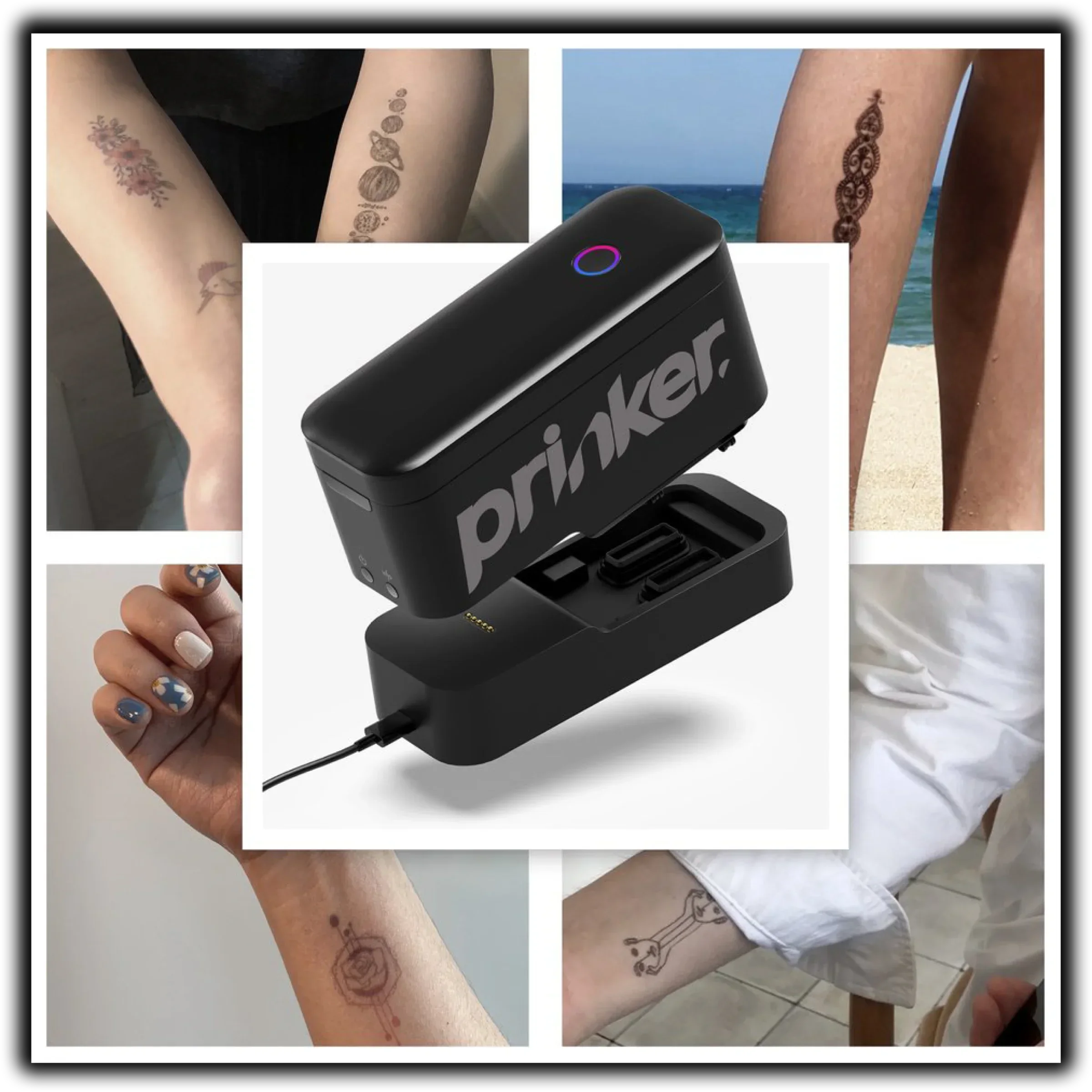 Stampante per tatuaggi Prinker S Stampante a colori portatile Stampante a getto d'inchiostro a colori