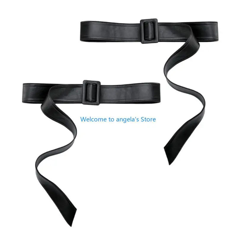 

X4YC стильный регулируемый ремень с манжетами из искусственной кожи, ремни с манжетами для женщин, плащи, повседневная одежда, с