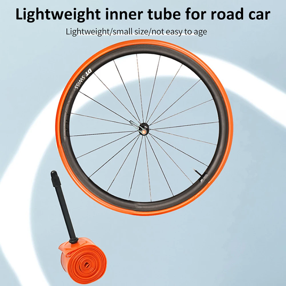 

Ultralight Bike Inner Tube Mini Portable Road Bicycle TPU Tire 700C 45/65/85mm Length Valve Lightweight Bicycle Accessories