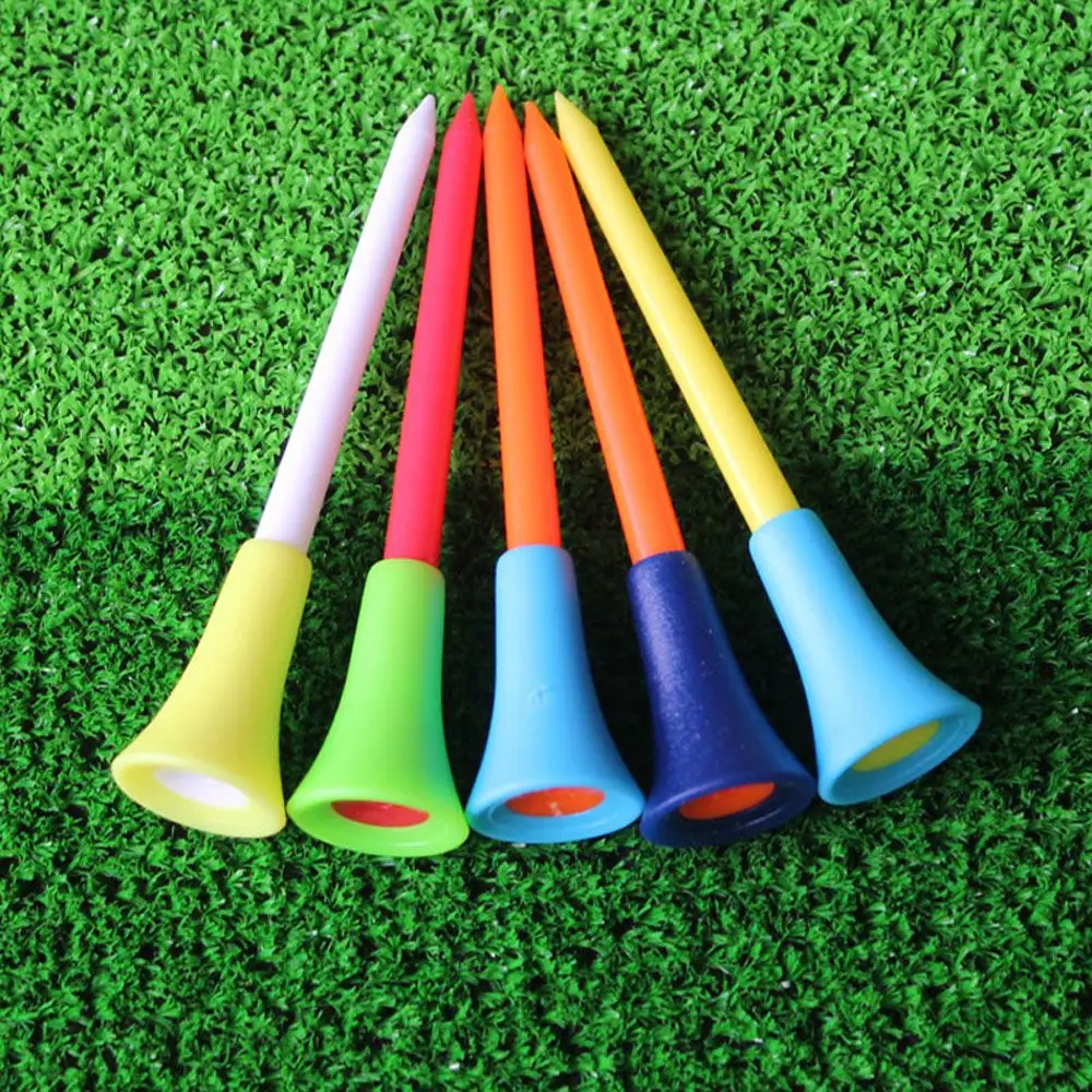 Professional 83mm Multi-colored Golf Tees Rubber Cushion Golf Accessories Outdoor Sports