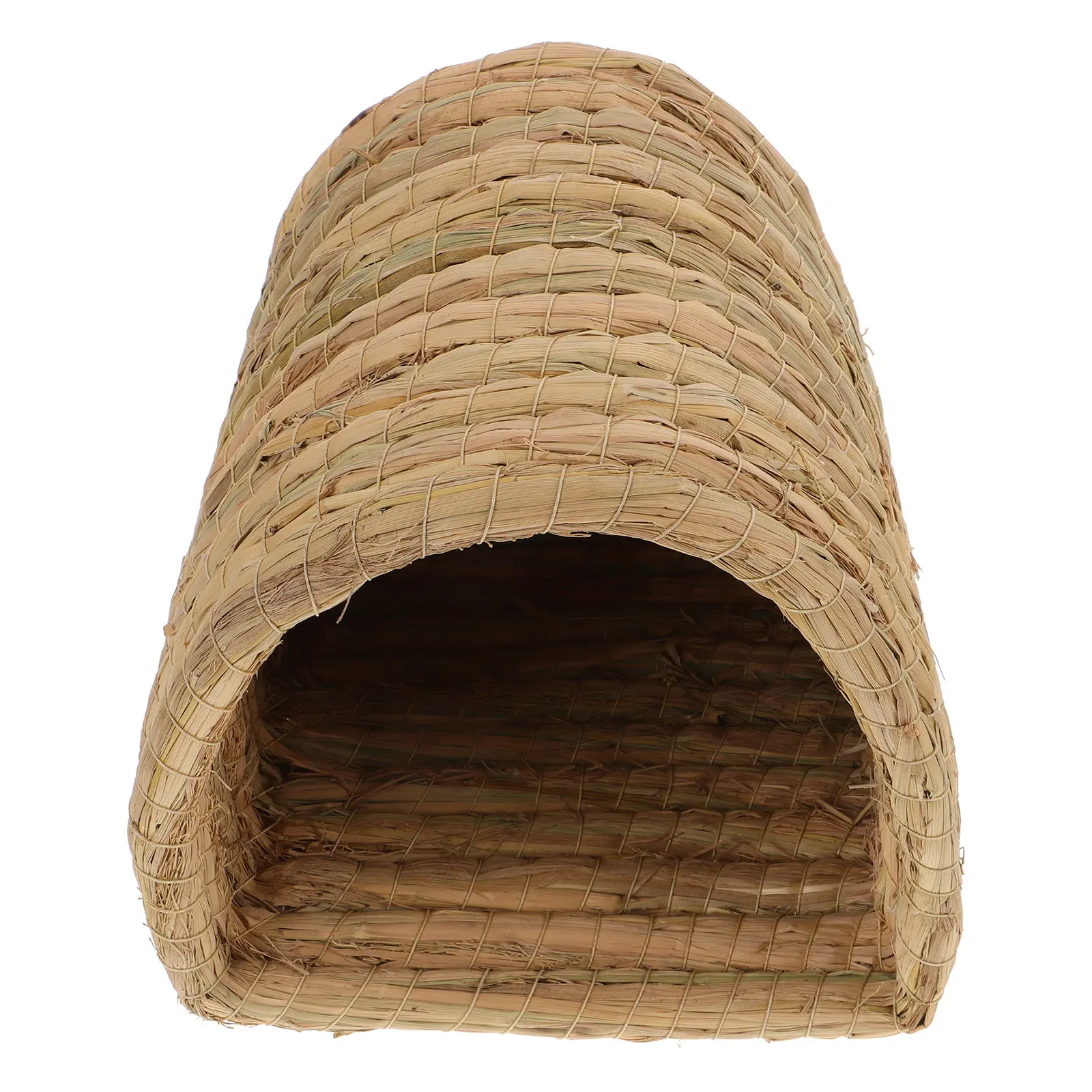 Chicken Coop Nest Straw Woven Semienclosed Size S Comfortable Sleep Nest Suitable for Small Pets Chicken Laying Backyard