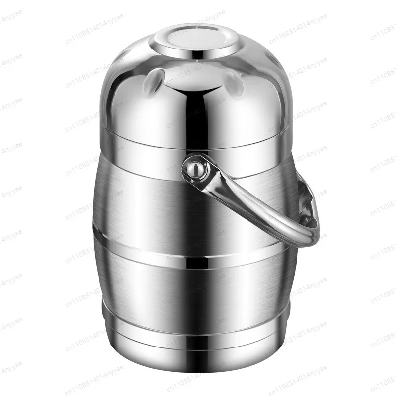 Insulated Lunch Box Double Layer Thermal Food Container Large Capacity Stainless Steel for Students Adults
