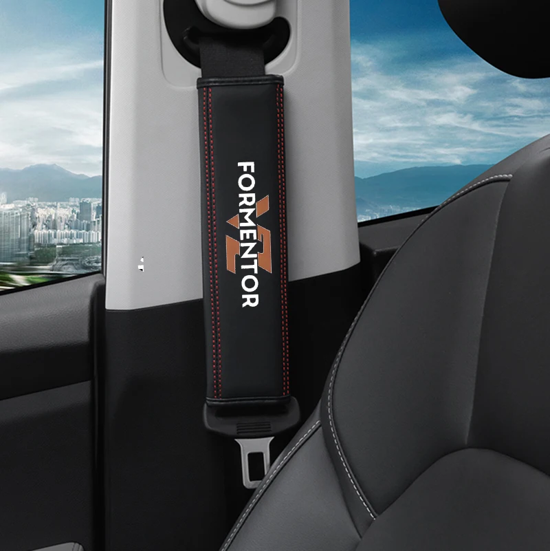 Formentor 1 piece PU material car interior seat belt protective cover, suitable for Formentor car accessories, classic and styli