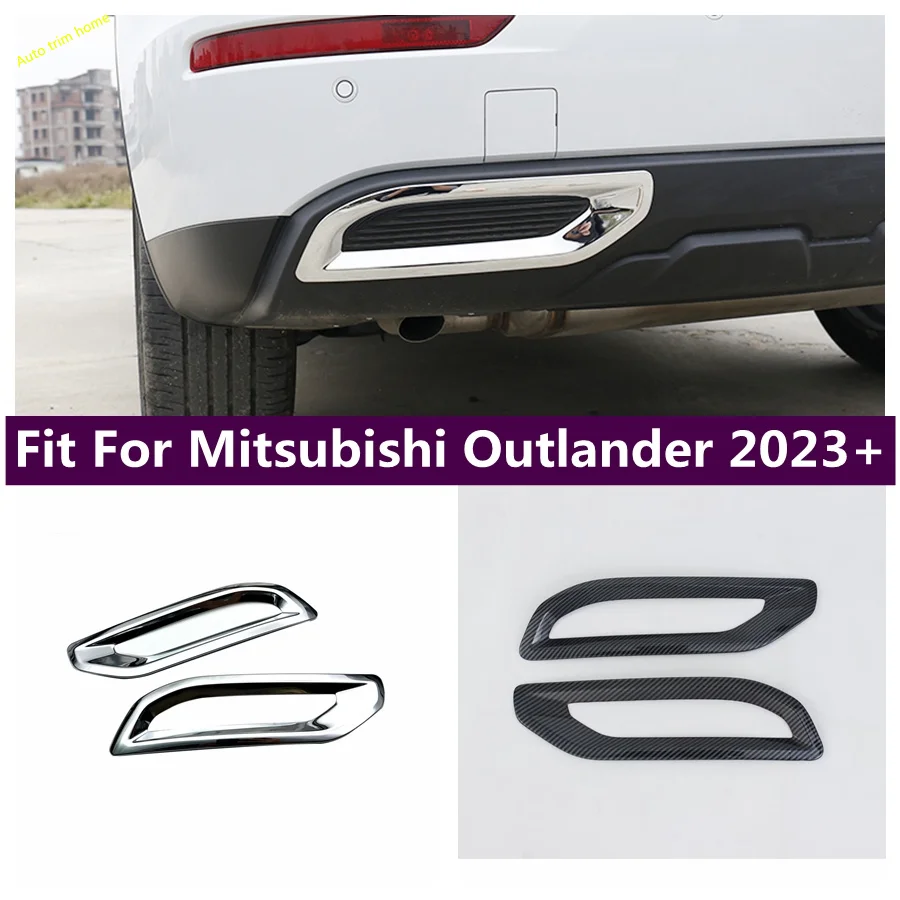 

Аксессуары для Mitsubishi Outlander 2023 2024, задние противотуманные фары, лампы, веко, украшение для бровей, обшивка, Стайлинг