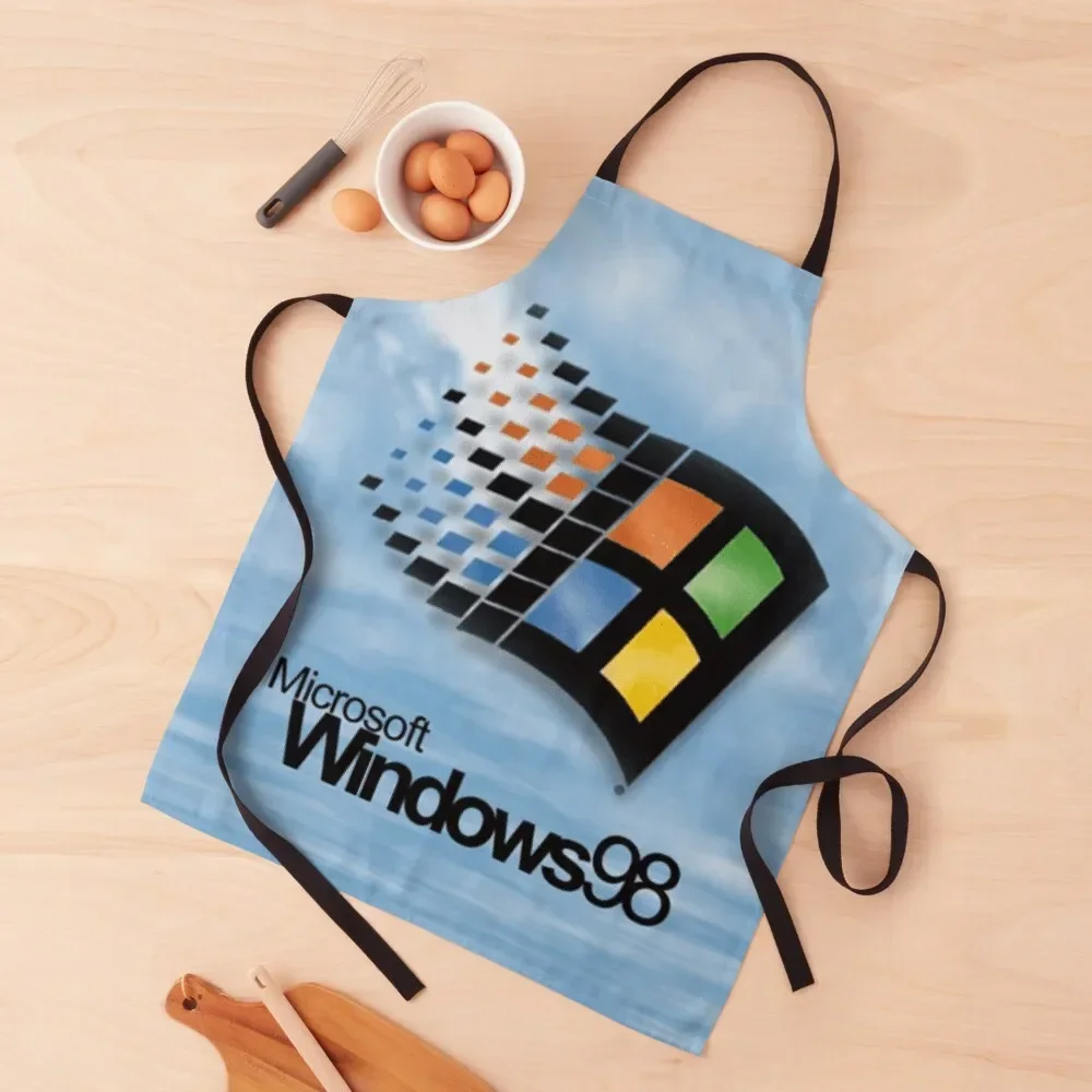 

Windows 98 Start Screen Apron kitchen girl Home And Kitchen Apron