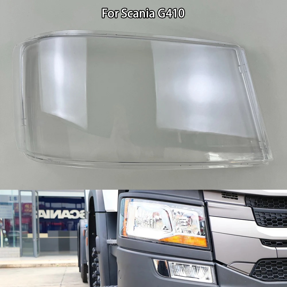 

For Scania G410 Headlamp Cover Shade Headlight Transparent Lens Lamp Shell Masks Plexiglass Replace Original Lampshade