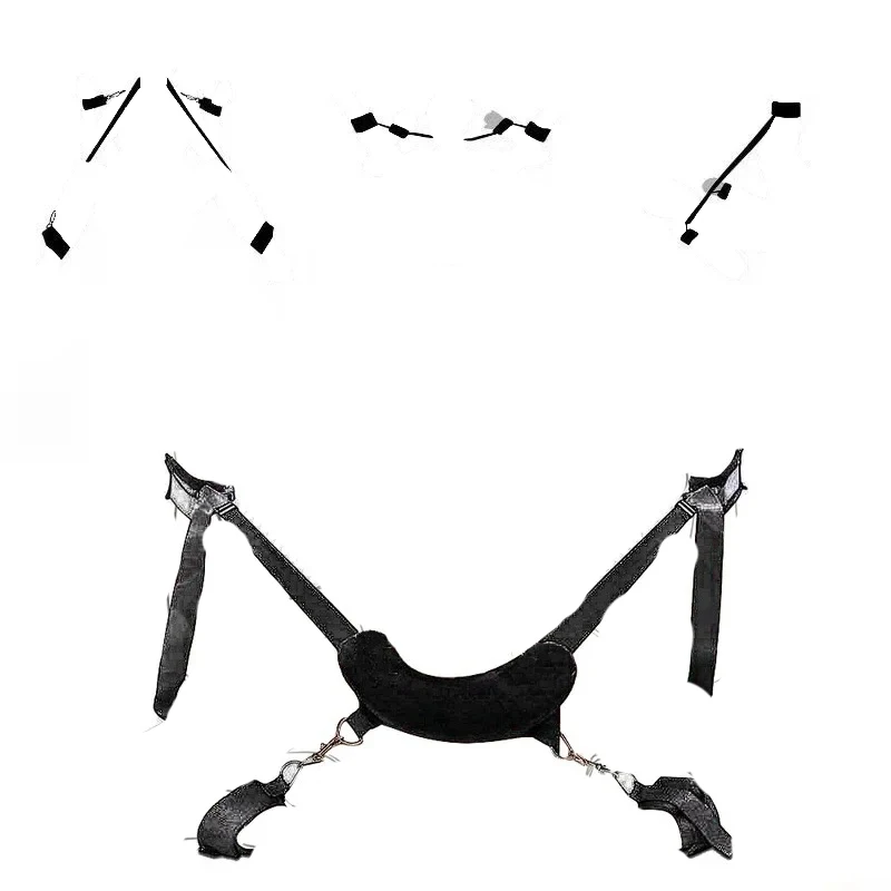 Neck Pad Cuffs Sexual Life Accessory of Female Open Leg BDSM Handcuff Sex Toy for Lover SM Slave Thigh Restraint Bondage Gear view 4