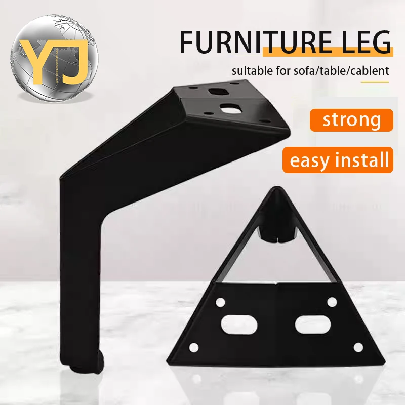 

4pcs gold steel furniture legs for modern living room dining tables, kitchen sofa beds, cabinets - heavy duty, easy to install