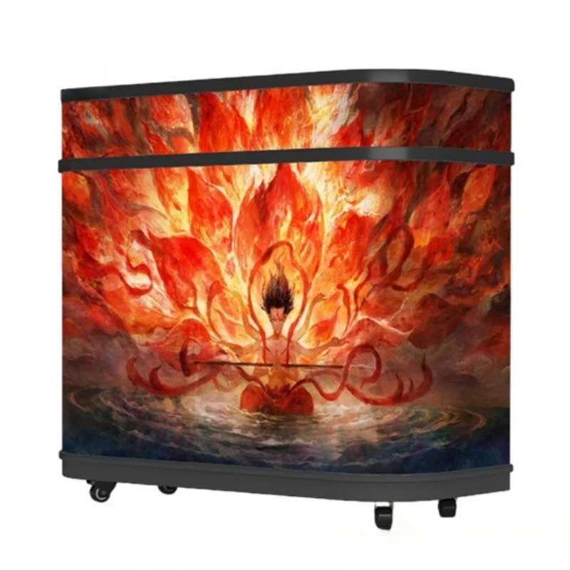 LED front screen, full color high definition special-shaped soft module, creative screen indoor floor table advertising screen
