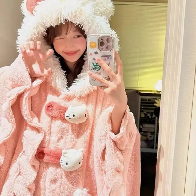 Sanrio-Conjunto de traje de Hello Kitty para mujer, conjuntos elegantes, trajes de Club para mujer, pantalones coordinados 2025, traje de pieza, nuevo sastrería a juego