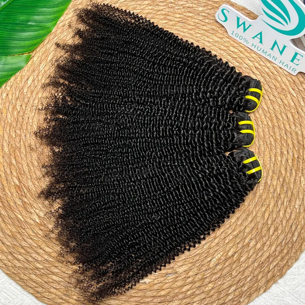 Rambut Manusia Keriting Keriting 1 3 4 Bundel Kesepakatan Rambut Mentah Rambut Manusia Tissage Asli Dijual Ekstensi Rambut Alami Keriting Dalam