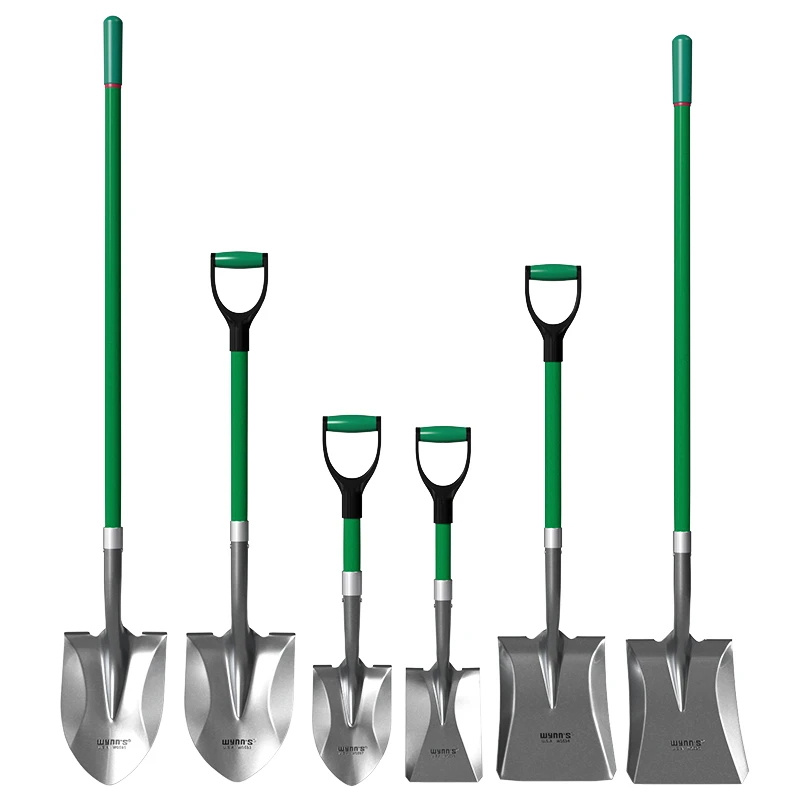 Garden Digging Tool Pointed Square Flat Head Outdoor Agricultural Shovel