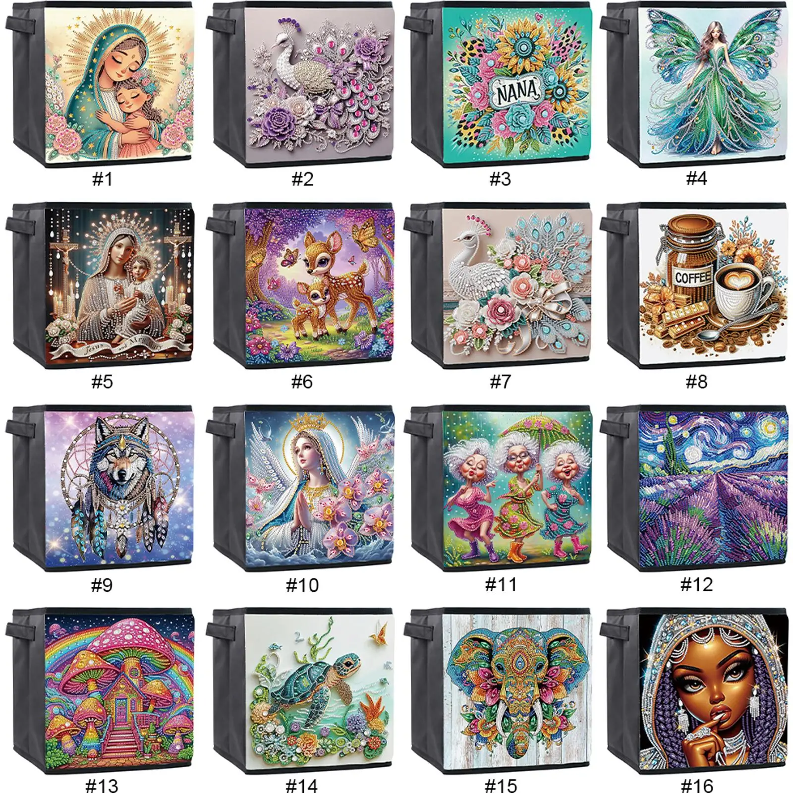 

Складной ящик для хранения алмазной живописи «сделай сам», контейнер для хранения алмазной живописи, контейнер для хранения алмазной живописи для дома и офиса