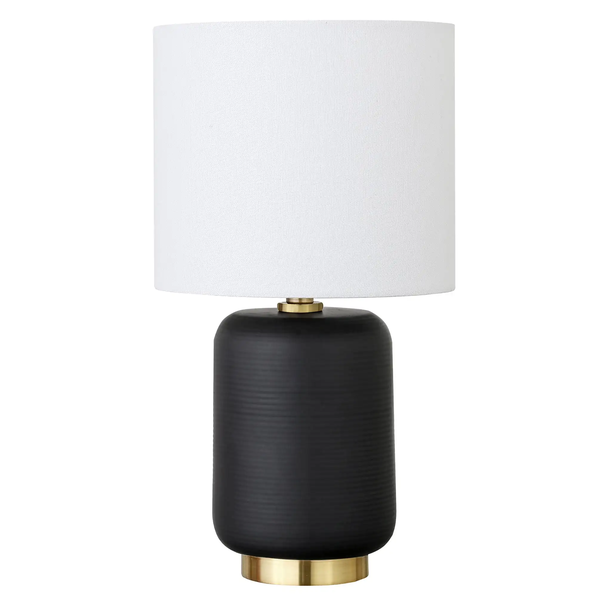 

15 Retro Ceramic Mini Lamp with White Drum Linen Shade