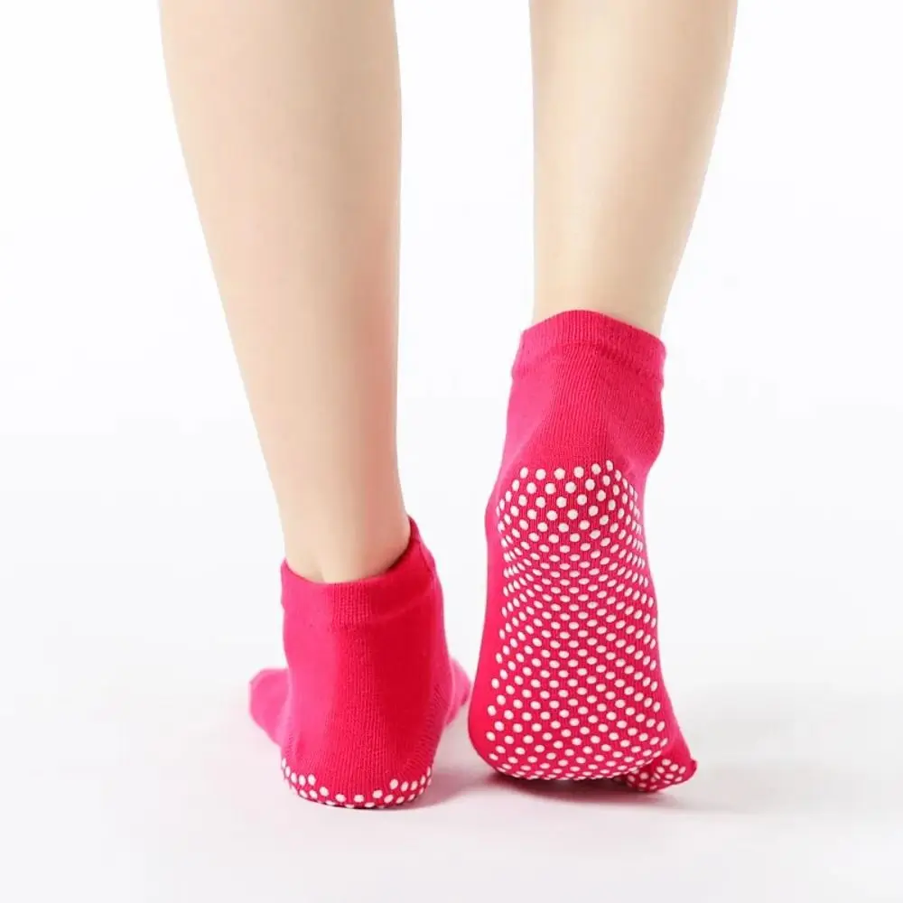 

Cotton Woman Korean Socks Sweat-absorbing Breathable Dot Silicone Floor Socks Wearproof Split-toed Five Finger Hosiery Fitness