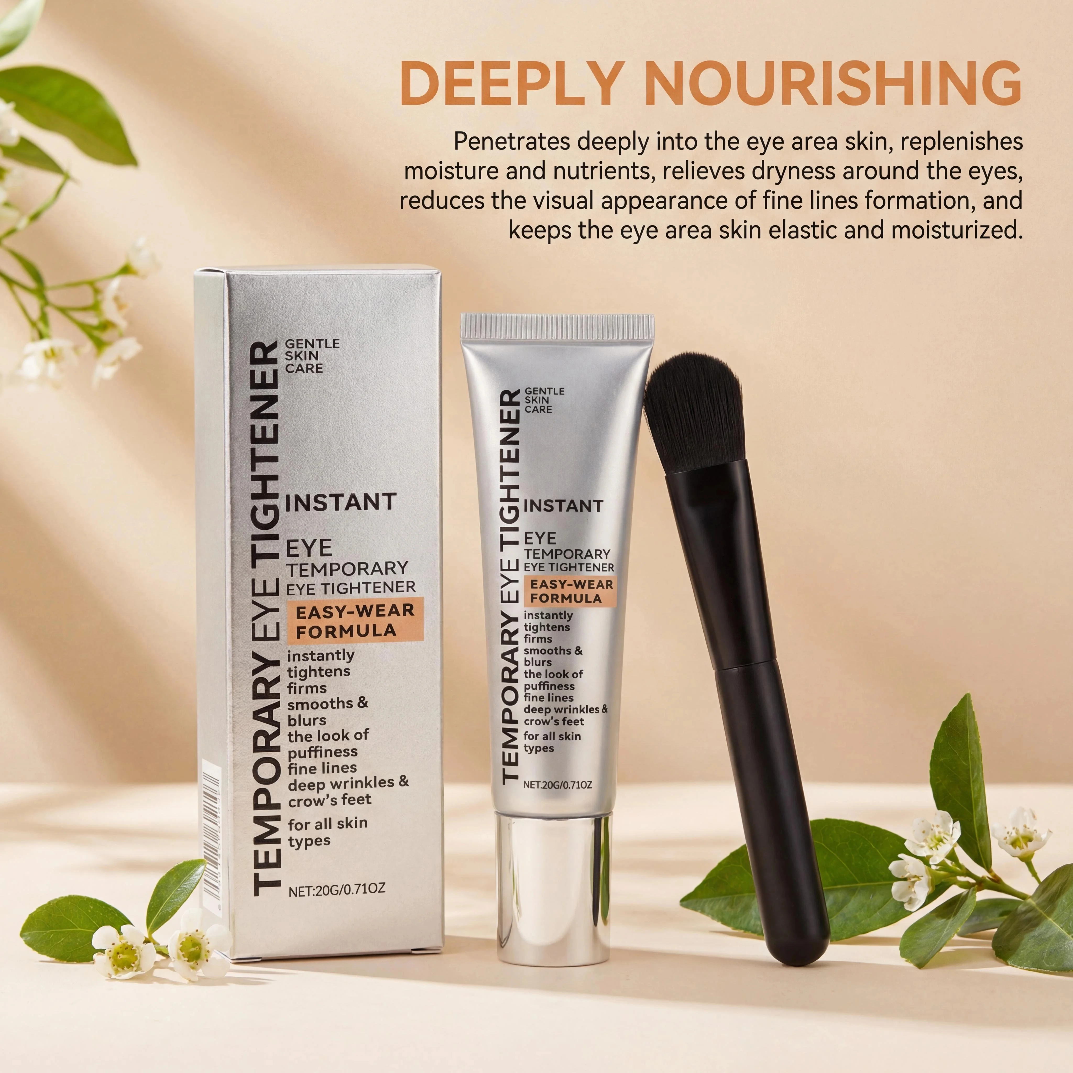 Temporary Eye Tightener Instant Firming Eye Cream Anti Aging Lighten Dark Circles Reduce Puffiness Moisturize Easy Absorb Care