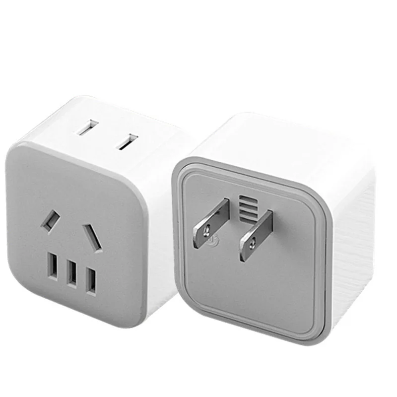 

10pcs US Travel Electrical Socket AU To US Power Adapter USA Extension 1to2 American AC Plug Converter Outlet Adaptors