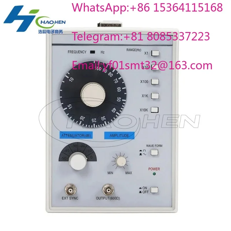 AC 100-240V TAG-101 Low Frequency Audio Signal Generator Signal Source 10Hz-1MHz Sine Wave Square Wave