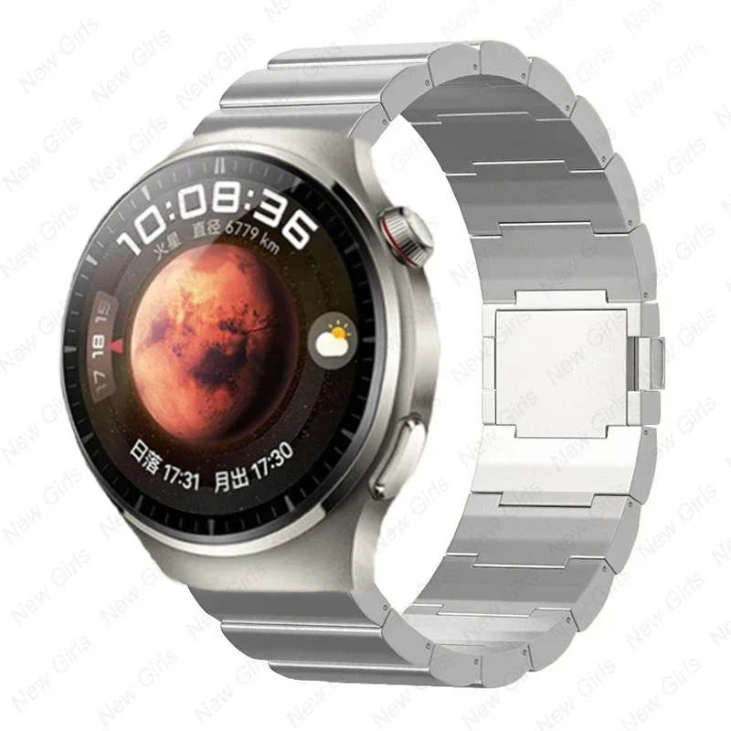 Samsung Watch用マグネティックストラップ,Huawei Watch gt3pro用デラックスチタンブレスレット,gt4 46mm,究極の4 4pro, 46mm, 3 45mm