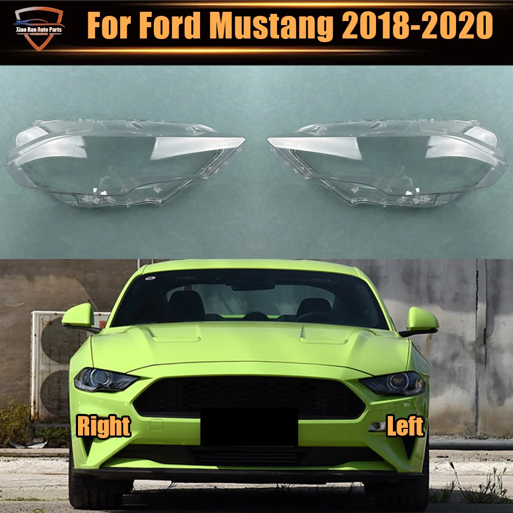 

Для Ford Mustang 2018 2019 2020: Прозрачная крышка фары, сменная линза для фары, замена оригинального плафона, плексиглас