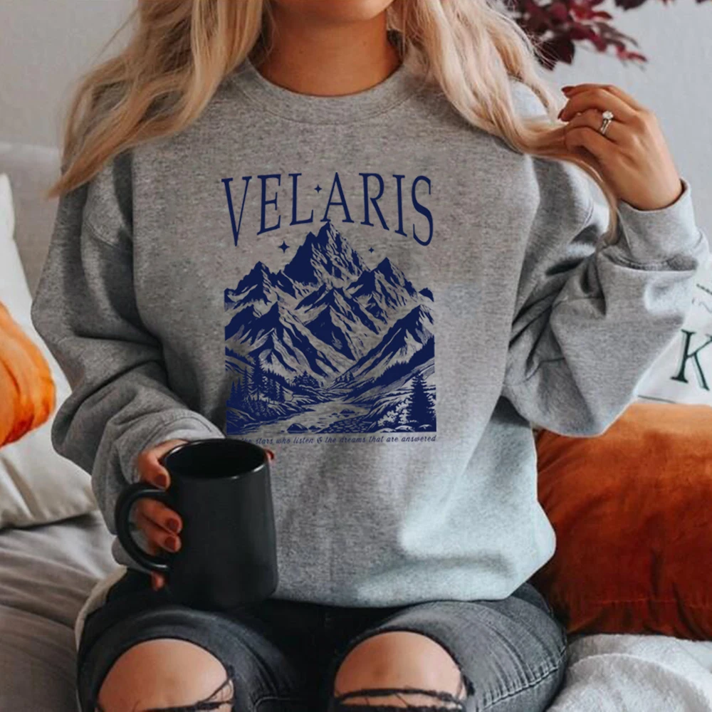 Velaris Sweatshirt The Night Court Sweatshirt ACOTAR Shirt A Court of Thorns and Rose Hoodie Unisex Crewneck Sweatshirts SJM Top