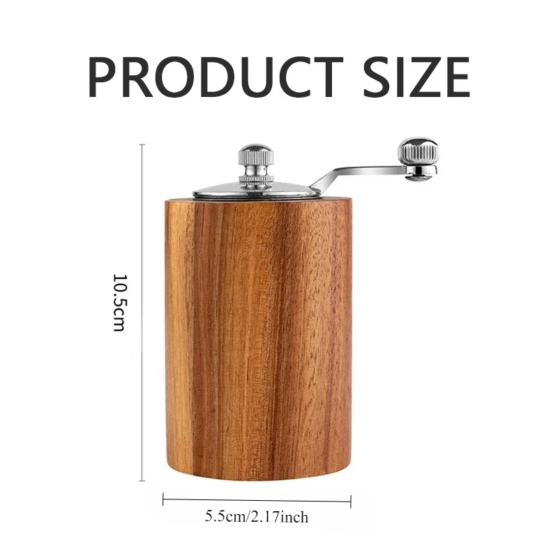 Molinillo de pimienta de manivela Manual de madera maciza, pimienta negra de Sichuan, botella de molienda de sal marina, molinillo fino de cocina para el hogar