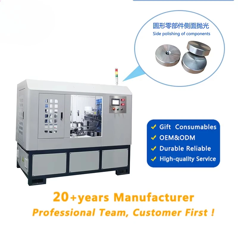 JinZhu Efficient 2 Grinding Head Aluminum Cap Rotary Table Polishing Machine with 8.32kW Easy to Operate