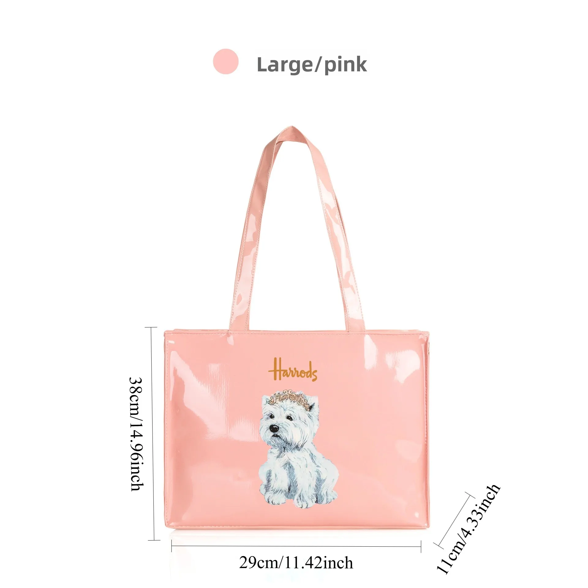 Wasserdichte PVC-Cartoon-Einkaufstasche für Damen, tragbare Schulterhandtasche für Studenten – Detail 2