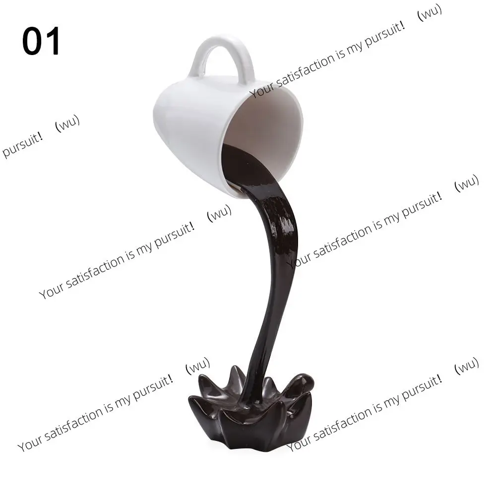 Creative coffee cup design gift for coffee lovers, can be used for kitchen decoration, sculptural shape suspended coffee cup