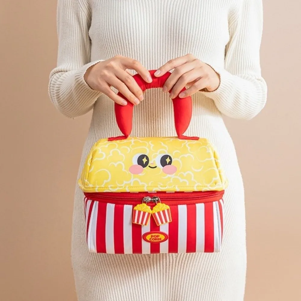 

Oxford Cloth Cartoon Cottage Makeup Bag Zipper Closure Mushroom Shape Toiletry Bag Large Capacity Multifunctional