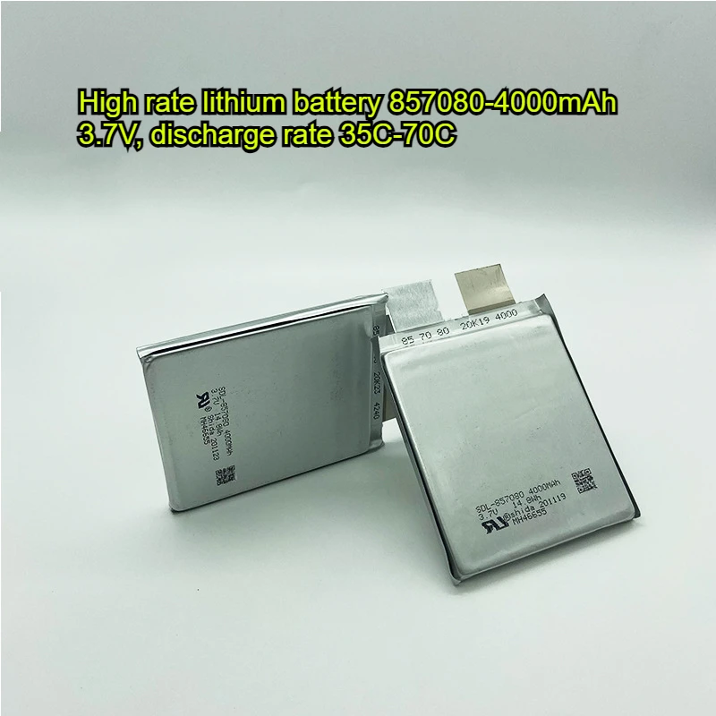 2Pcs 3.7V Max 4.2V 5000mAh 107080 40C DIY 3S Battery Cell for Jump Car Starter Automobile Ignite  Welding Pen Drone 10*70*80mm