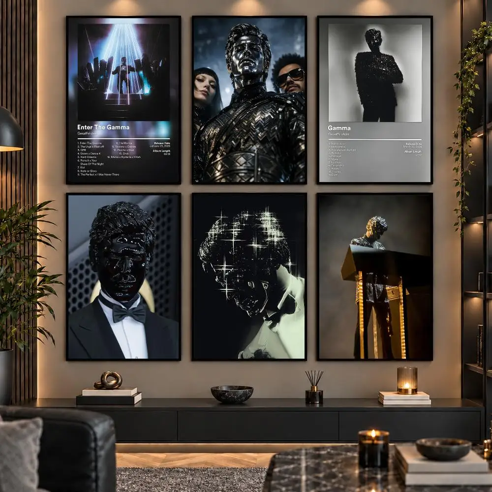 Electronic Musician G-Gesaffelstein Painting Calligraphy Canvas Poster Wall Art Prints for Living Room Bedroom Home Decor Gift