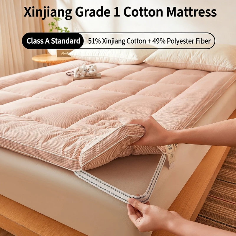 All Season Mattress Topper Thickened Soft Tatami Mat Integrated Foldable Floor Mattress for Bedroom &