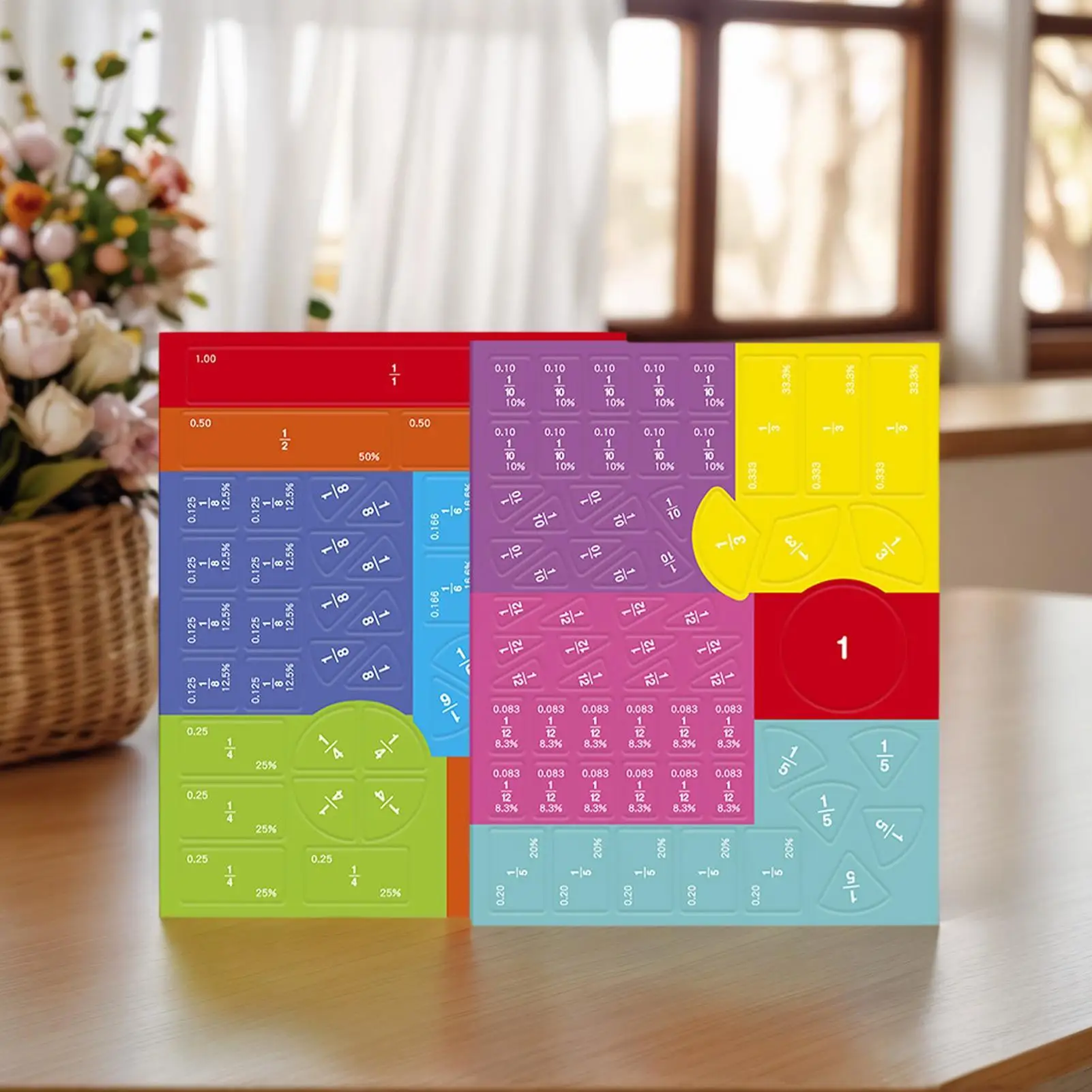 Magnetische breuktegels Wiskunde Leren Manipulatieven Educatief bouwsteenspeelgoed voor klaslokaal School Kleine groep