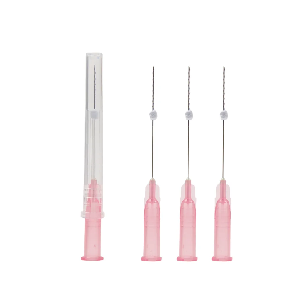 20PCS 30G 25MM Face Eye Lift Korea Mono Screw Pdo Blunt Tip Thread Lifting Needle For Dermal Filler Hyaluronic