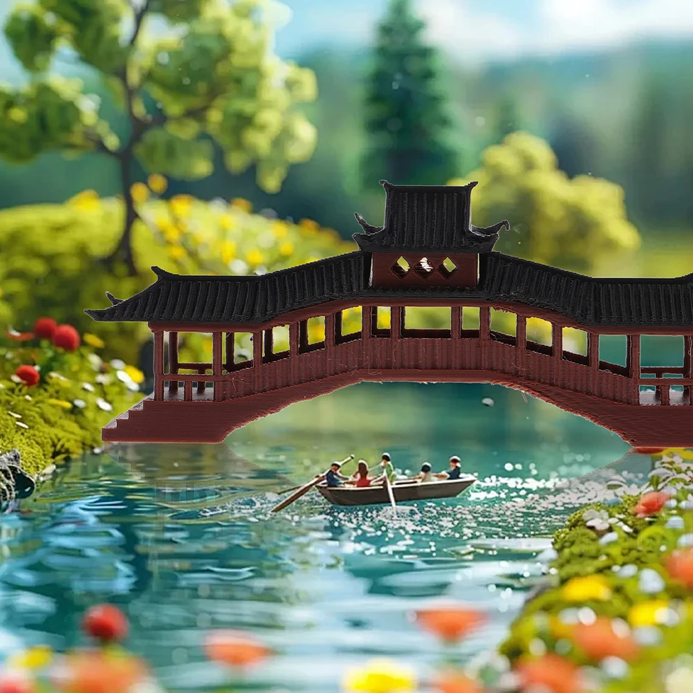 

Micro Landscape Pavilion Ornament Mini Garden Decor For Bonsai Aquarium Fish Tank Landscaping Simulation Architectural Tabletop