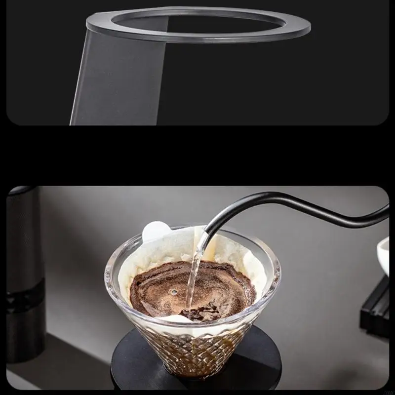 Coffee Filter Cone Stand Complete With Glass Carafe Coffee Maker with Stand and Clear Glass Pot J0MC