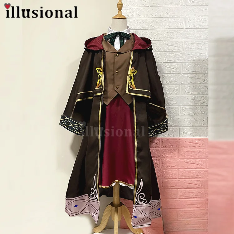 illusional Custom size made Elaina from Wandering Witch: The Journey of Elaina Cosplay Costume Anime dress capa female halloween