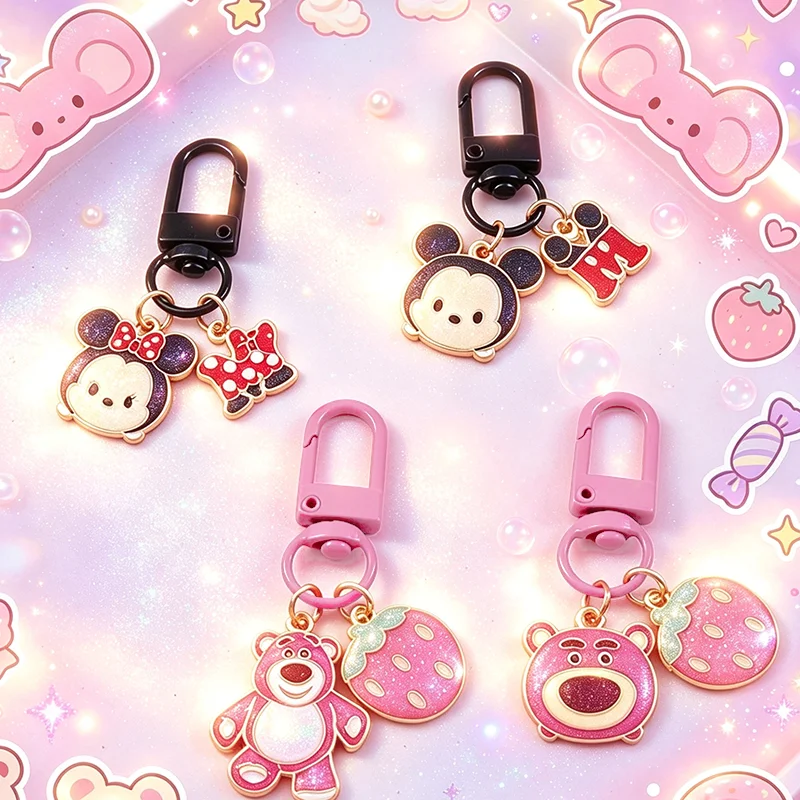 Disney Mickey lotsoanime merchandise, merchandise accessories, keychains, cute，portable, high‑appearance‑value, couple keychains