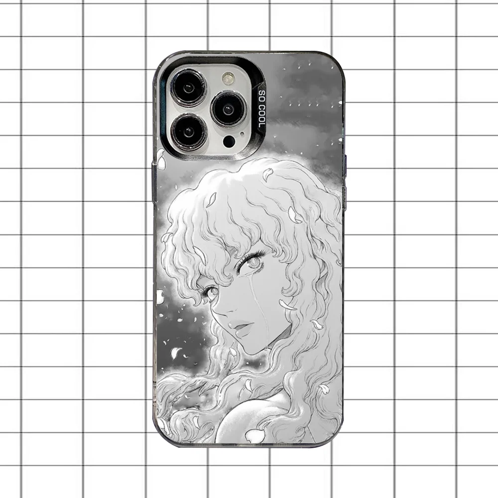 Griffith B-BerserkS Phone Case For iPhone 16,15,14,13,12,11,8,7,Pro,Max,Plus,Mini,XS,SE Anti Fall Black Matte Hard view 4
