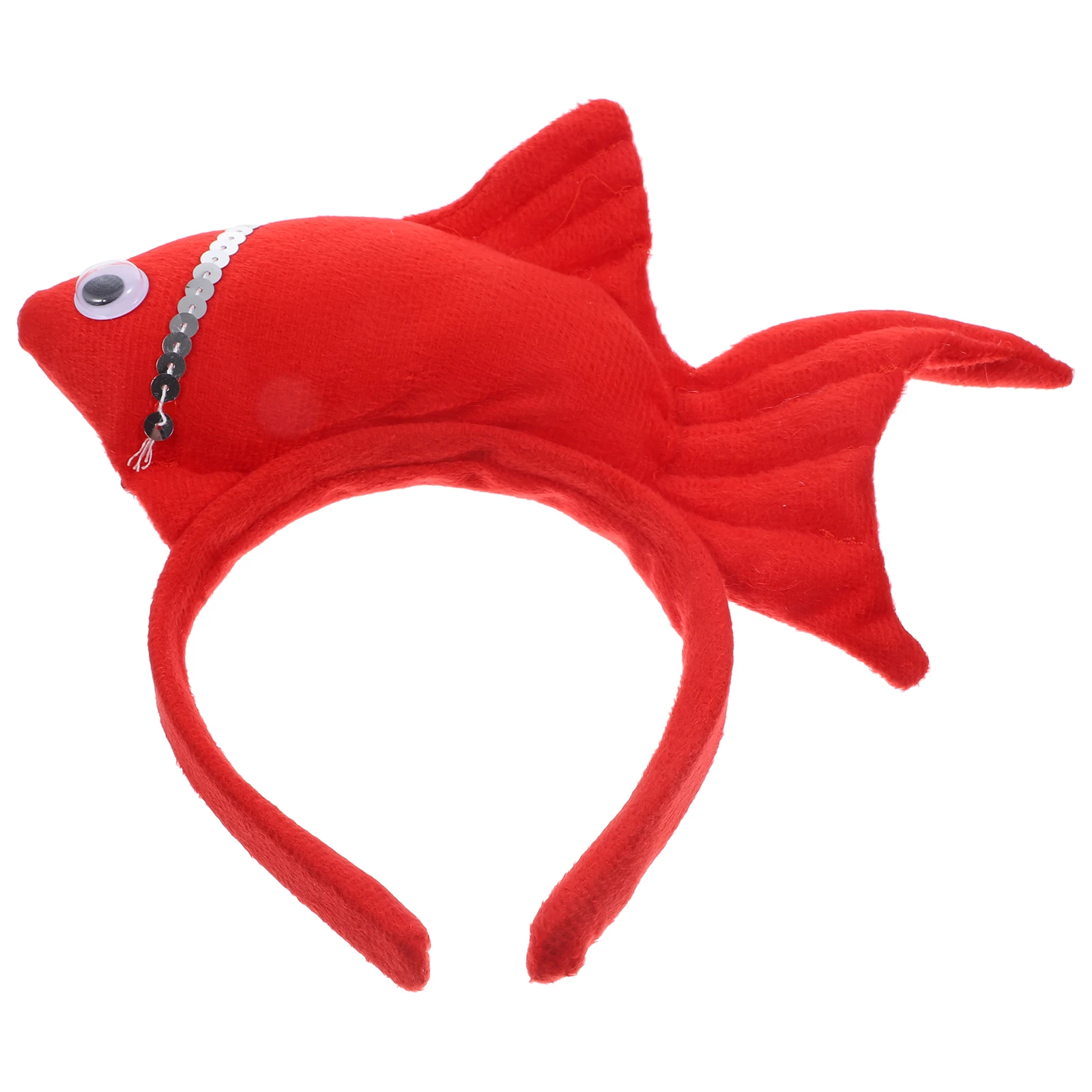 

Goldfish Headband Kids Cosplay Hair Hoop Premium Fabric Durable Animal Headdress Party Christmas Children Birthday Toddler