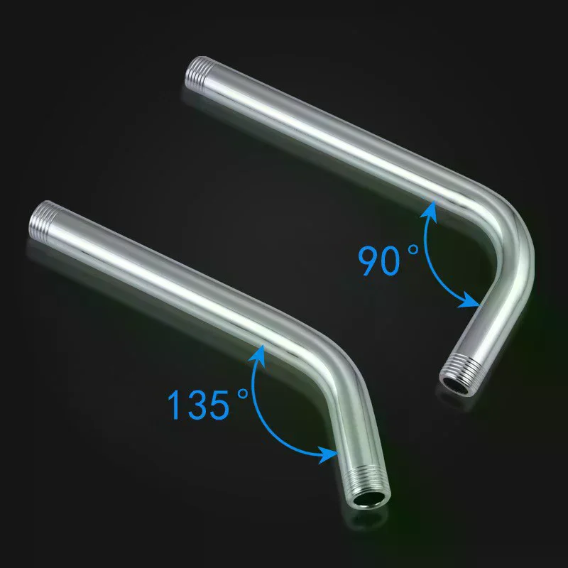 1PC Wall Shower Arm Rust Proof Shower Head Extension Pipe Stainless Steel Arm Bracket Bathroom Home Accessories
