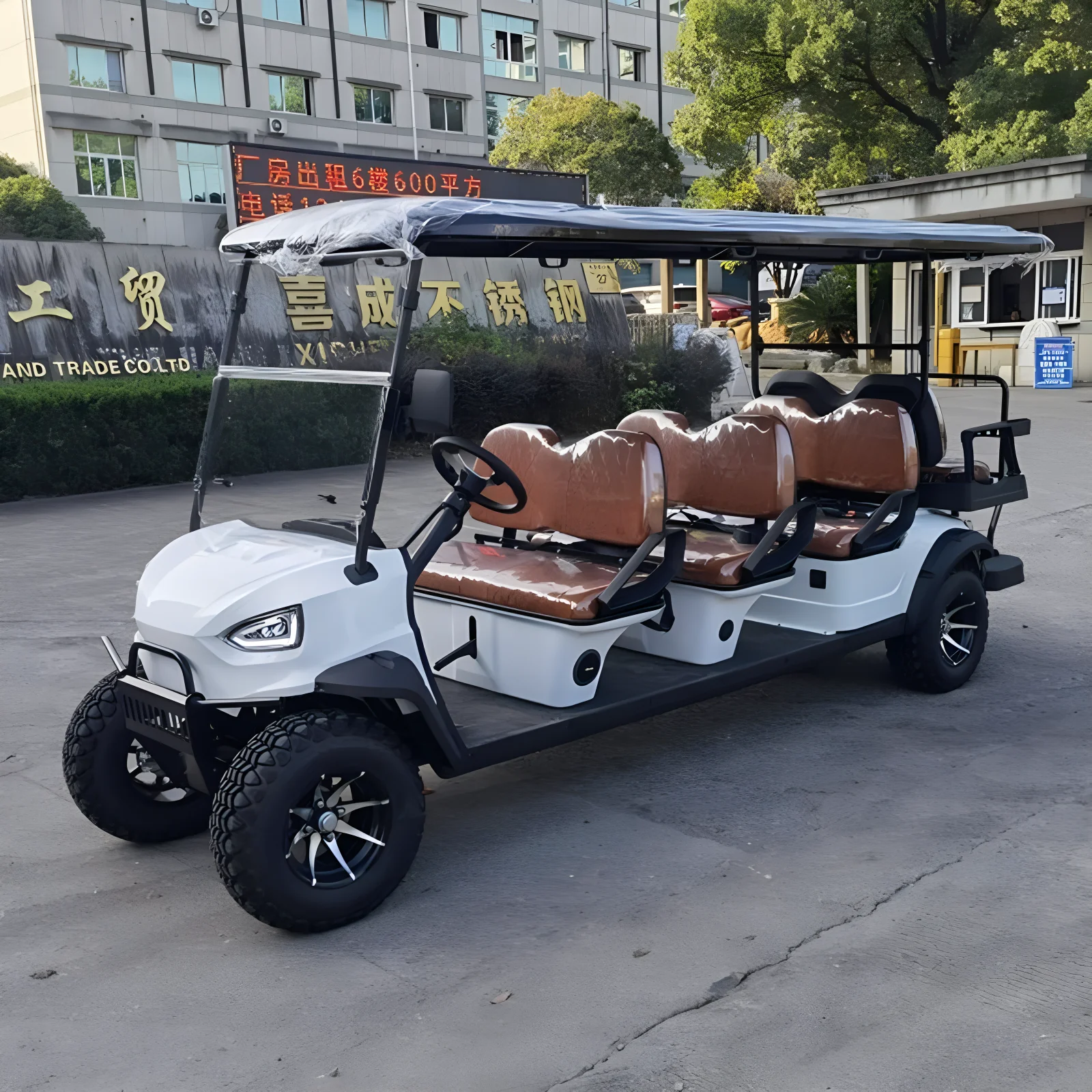

High quality 48V/72V lithium battery 6-seater electric golf cart wholesale of golf off-road vehicles with solar power generation
