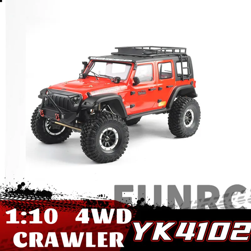 

1/10 YK 4102 Remote Control Crawler Climbing Car RC Profession Electric 4WD Buggy Off-road Vehicle Model Cars YK 4102 PRO